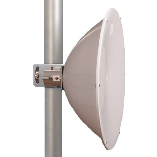 Jirous JRC-24DD 1FT 24dBi 5GHz High Performance Dual Polarity (RP-SMA) Dish Antenna with Radome 2-Pack