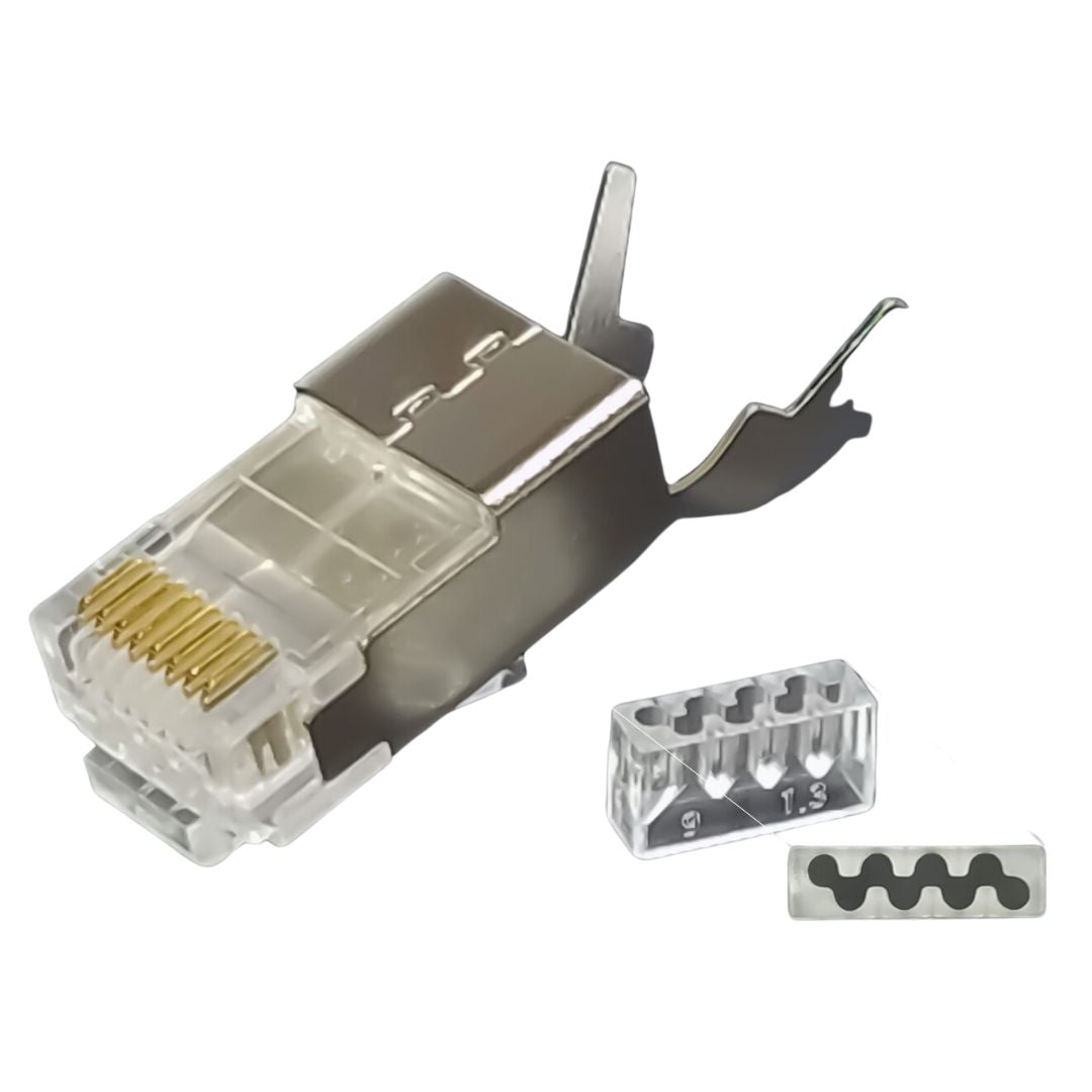 Shireen SmartFeed CAT6 Shielded RJ45 Connector (100-Pack) [CON-RJ45-C6 ...