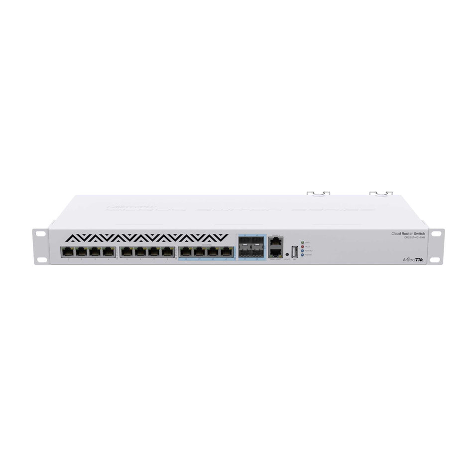 MikroTik CRS312-4C+8XG-RM Router Switch (8× 10Gb RJ45, 4× SFP+/Combo)