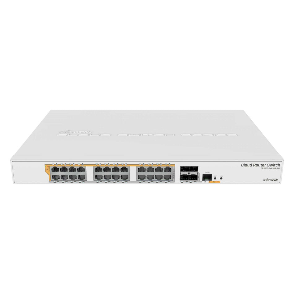 MikroTik CRS328-24P-4S+RM 24-Port Gigabit PoE Switch with 4x 10G SFP+