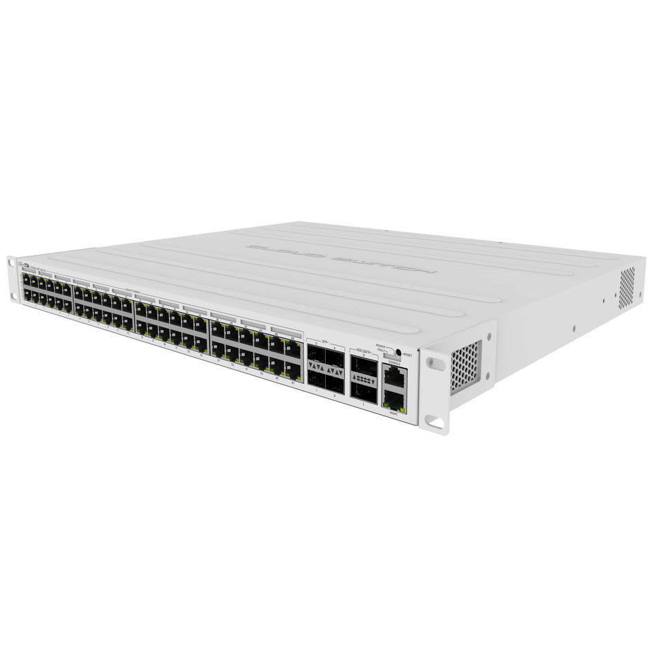 MikroTik CRS354-48P-4S+2Q+RM 48-Port PoE Gigabit Switch with 10G & 40G Uplinks