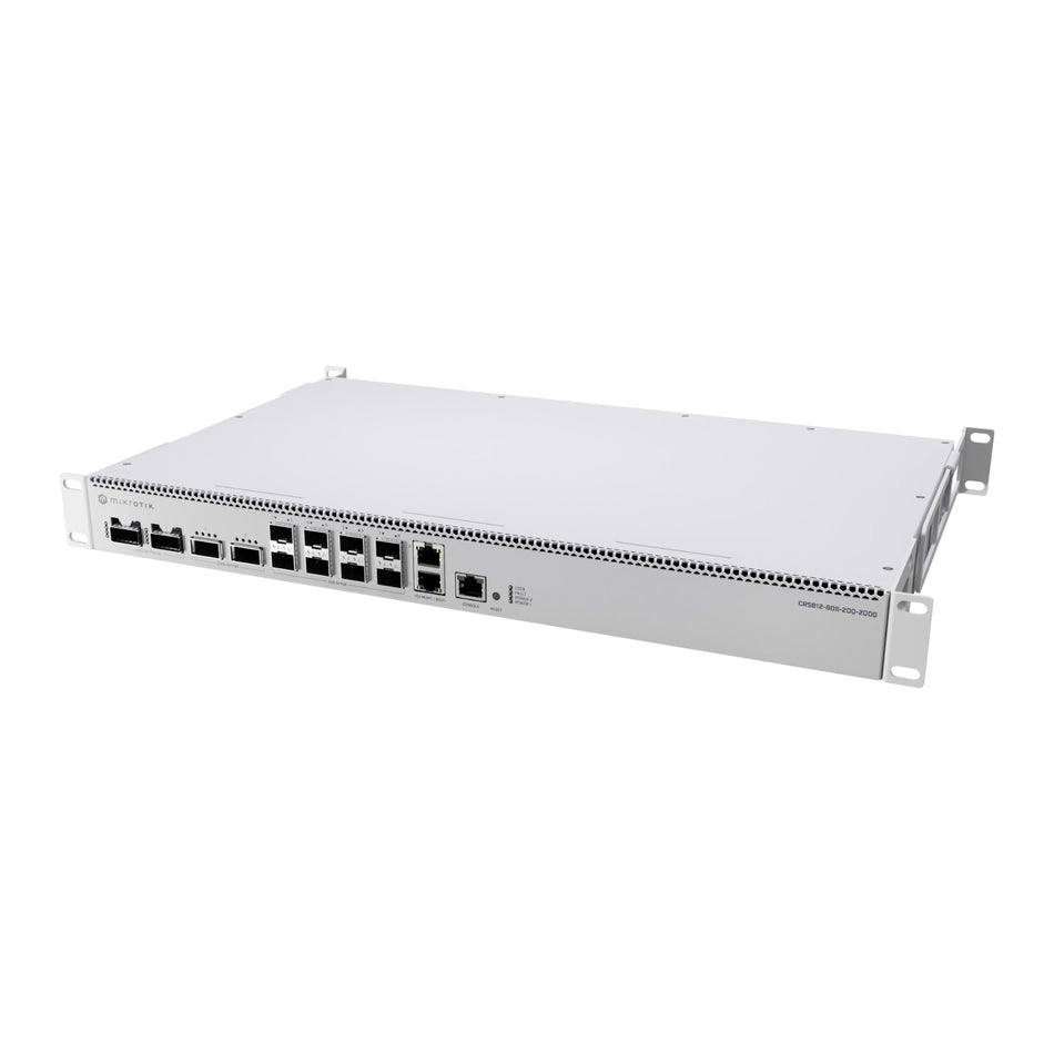 MikroTik CRS812 DDQ Cloud Router Switch [CRS812-8DS-2DQ-2DDQ-RM]