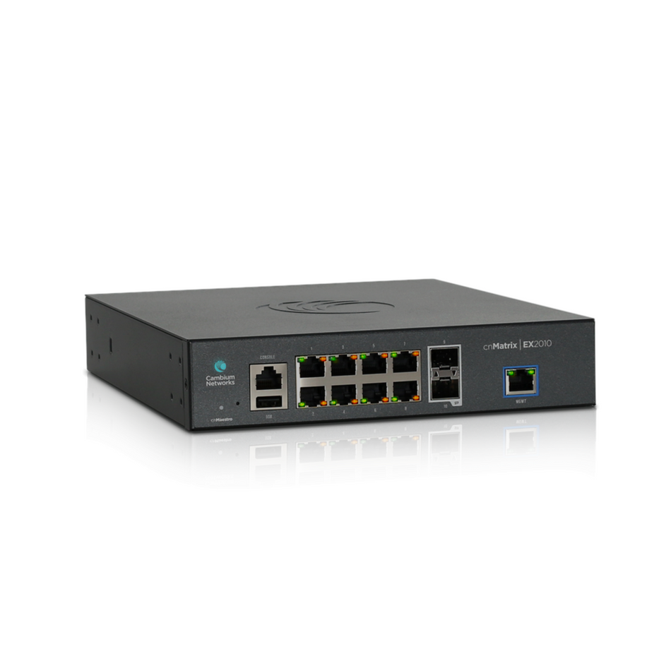 Cambium cnMatrix EX2028, Intelligent Ethernet Switch, 24 1G and 4 SFP+ fiber ports - US Power Cord