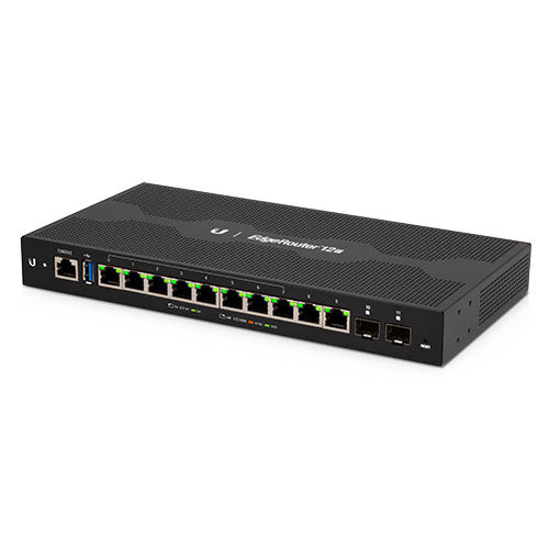 Ubiquiti EdgeRouter 12P 12-Port Layer 2 Gigabit SFP Router with 2-Pair 24V PoE [ER-12P] **Open Box**