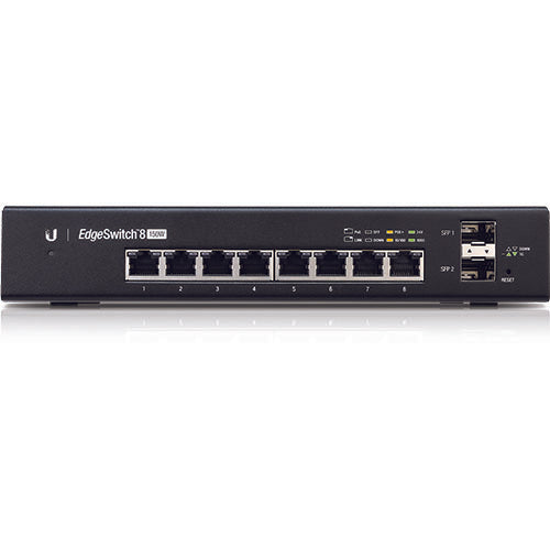 Ubiquiti EdgeSwitch 8-Port Managed PoE+ Gigabit Switch with SFP 150W [ES-8-150W]