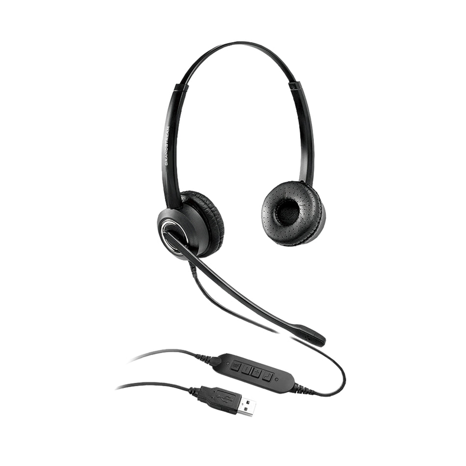 Grandstream GUV3000 HD USB Headset with Noise Cancelling Microphone