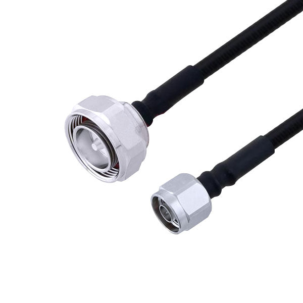 KP Performance 7/16 DIN Male to N Male Low PIM 1/4" Superflexible Cable 24"