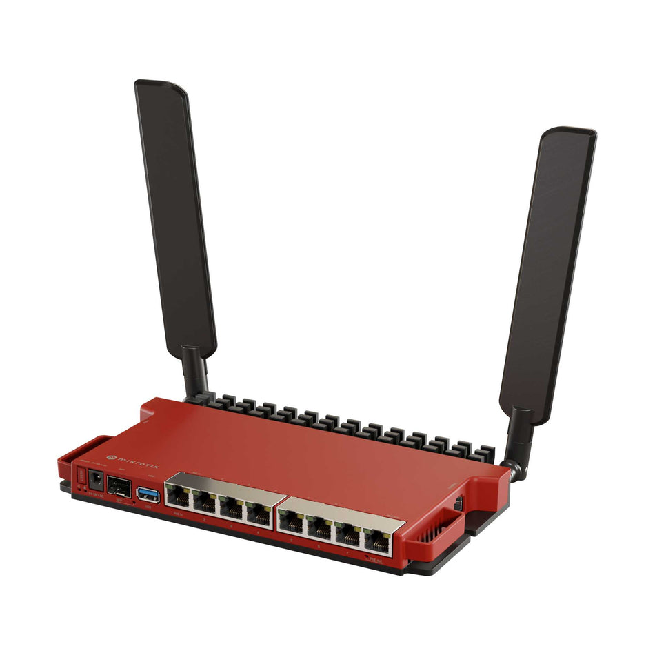 MikroTik L009UiGS-2HaxD-IN 8x Gbit Ethernet, 1x 2.5Gbit SFP with 2.4 GHz ax Dual-Chain Wireless Router