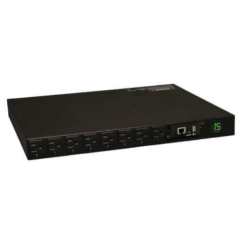 Tripp Lite 1.4kW Single-Phase Switched PDU 120V Outlets (16 5-15R) [PDUMH15NET]