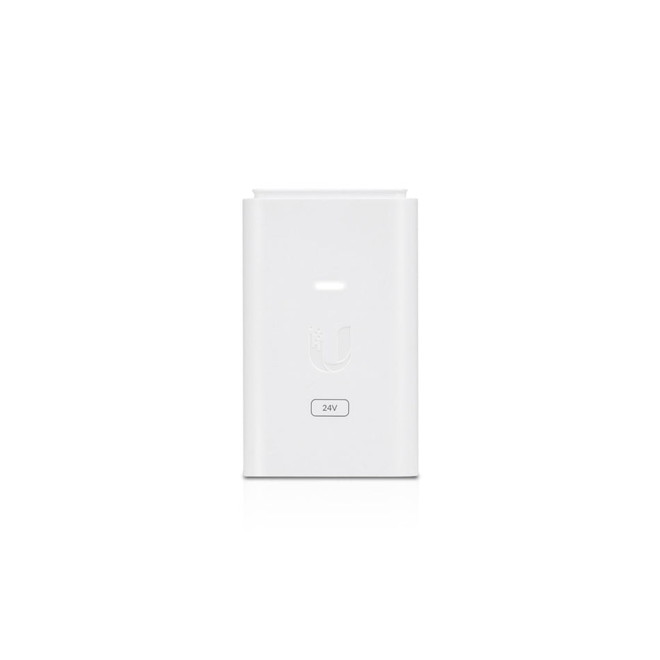 Ubiquiti 24V DC 1.0A 24W Gigabit Replacement PoE Adapter (White) [POE-24-24W-G-WH]