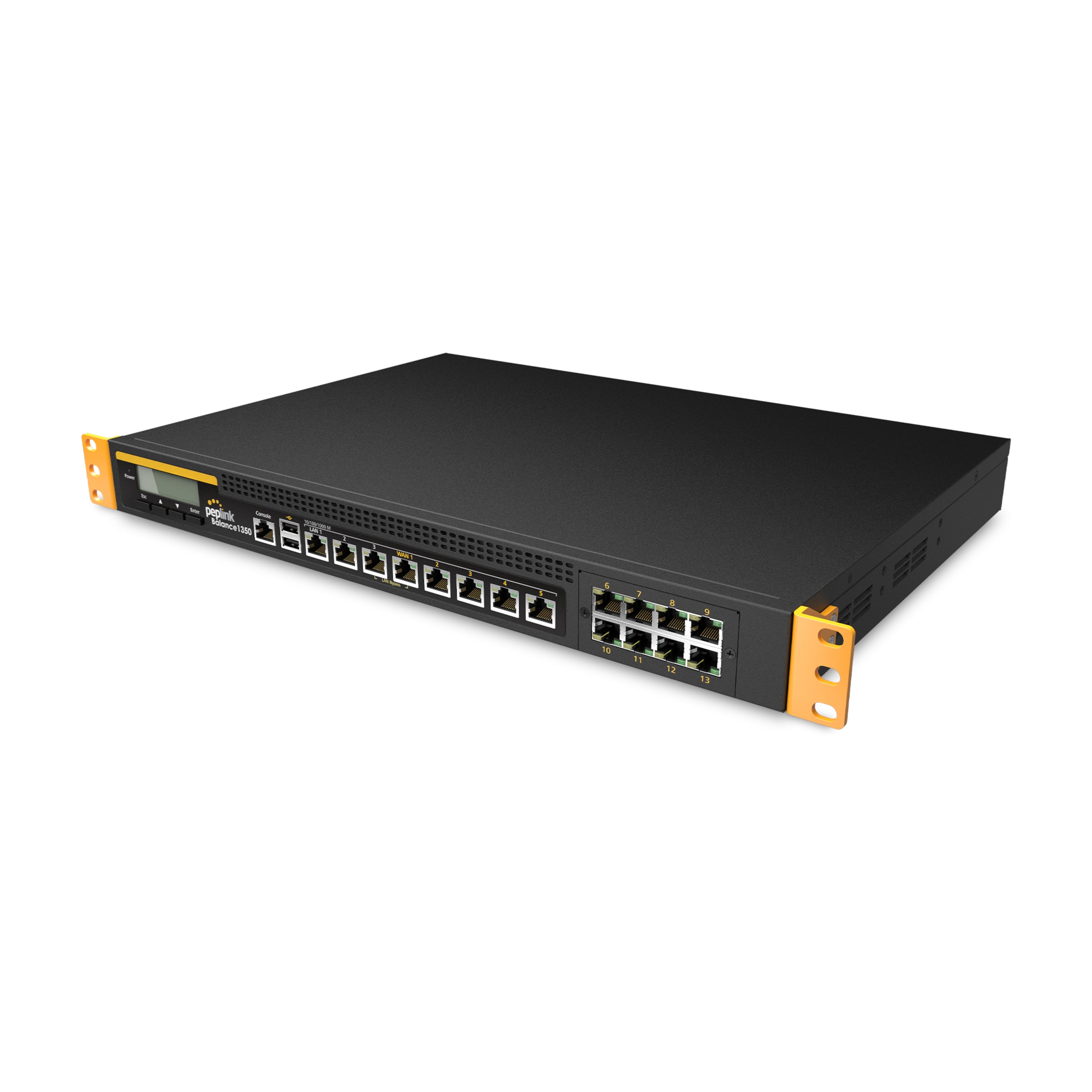 Peplink Balance 1350 Multi-WAN Enterprise Router 3-Port 2Gbps 13x GbE ...