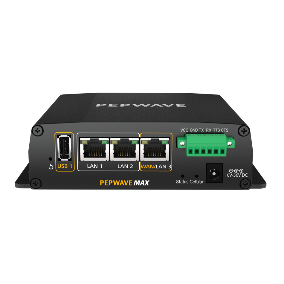 Peplink MAX BR1 ENT 300Mbps Enterprise Grade Router with LTEA Failover Band 41/42/43/46/48