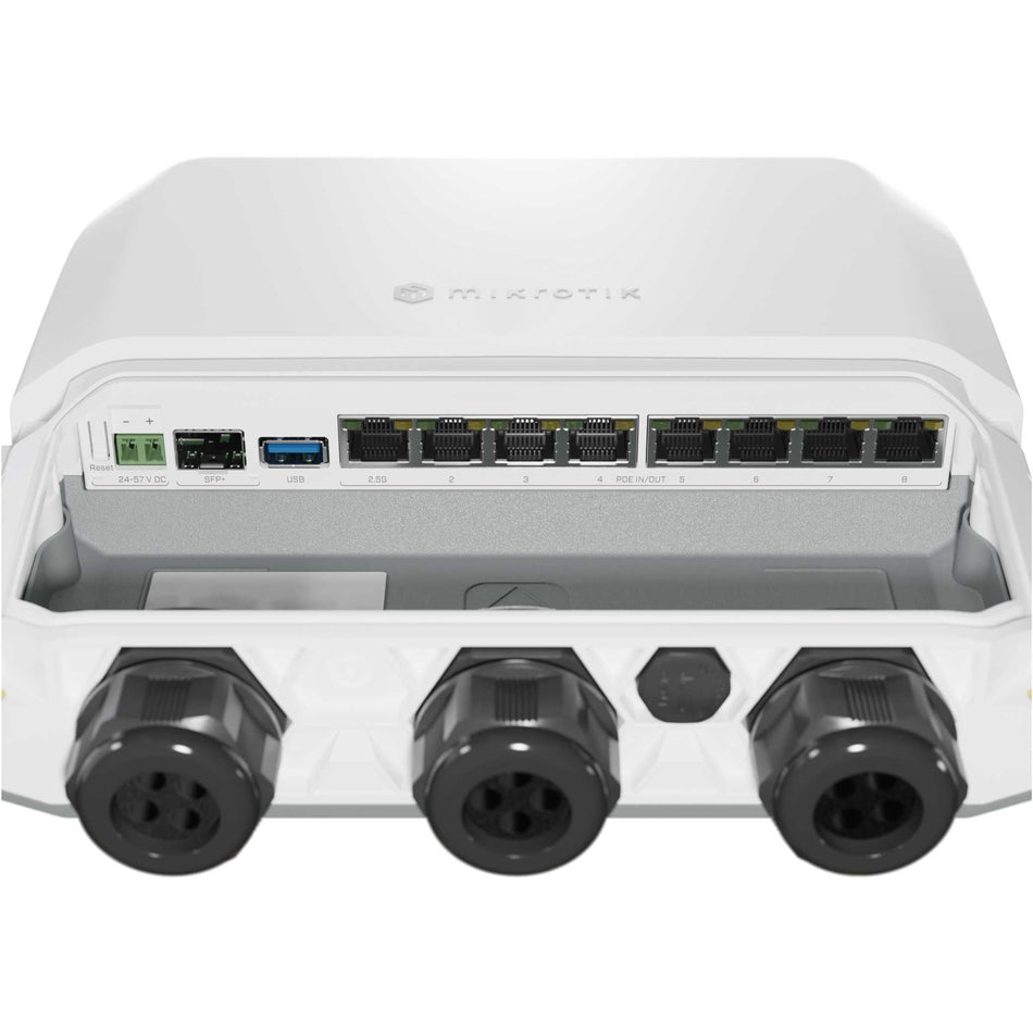 MikroTik RB5009 1x 10G SFP+ 1x 2.5GbE 7x 1GbE Quad Core PoE-in/Out Outdoor Router [RB5009UPr+S+OUT]