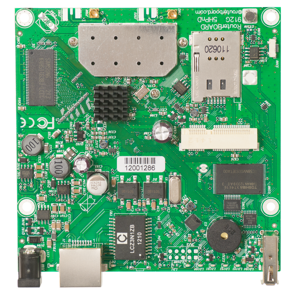 MikroTik RouterBOARD 600MHz CPU (INTL) [RB912UAG-5HPnD]