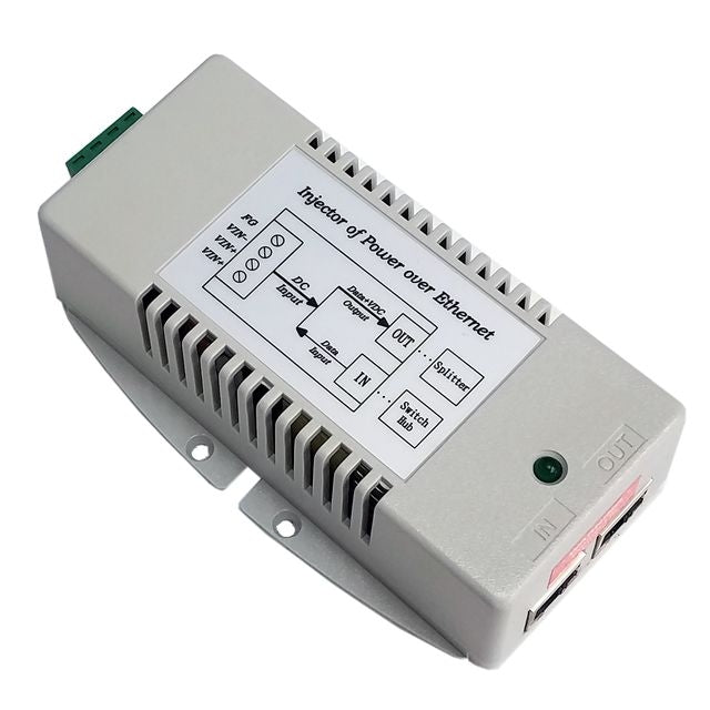 Tycon Systems 10-15VDC In 56V Out 35W Gigabit High Power DC to DC Converter and 802.3at PoE Inserter [TP-DCDC-1248GD-HP]