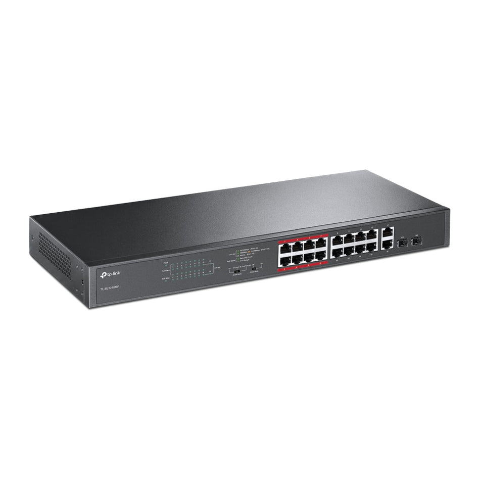 TP-Link TL-SL1218MP Unmanaged PoE/PoE+ Switch [TL-SL1218MP]