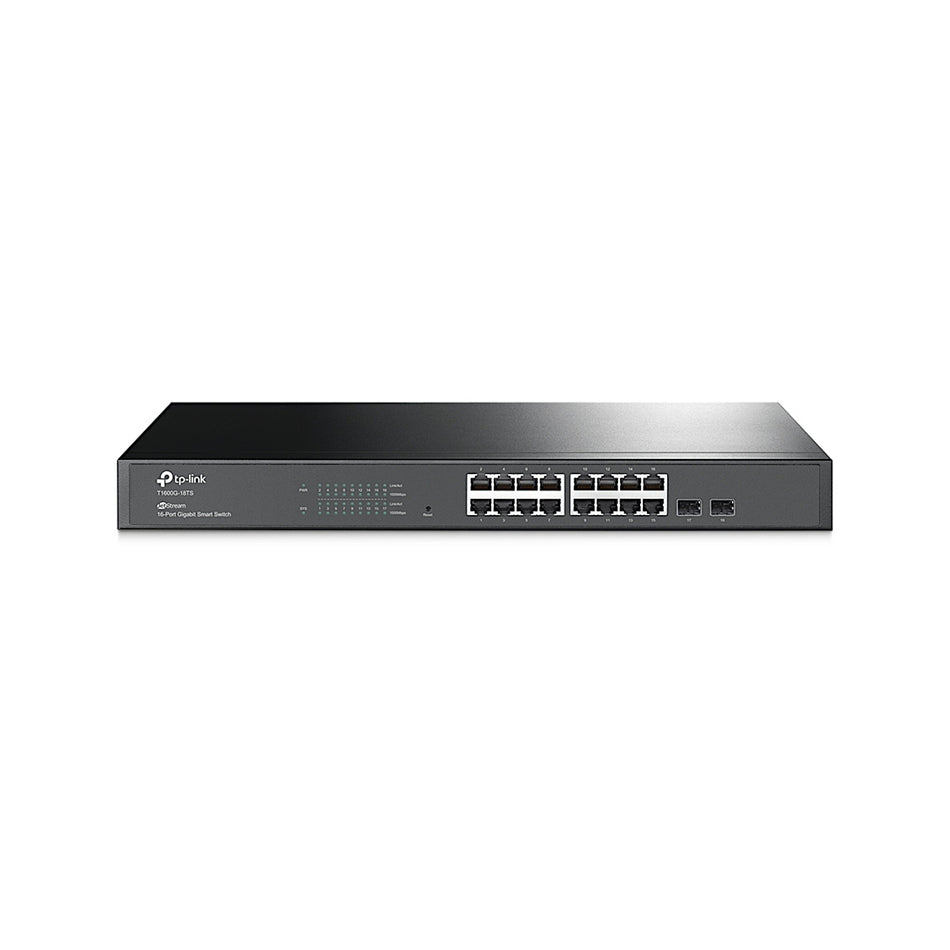 TP-Link JetStream 16-Port, 2 SFP Slots Smart Switch [T1600G-18TS]