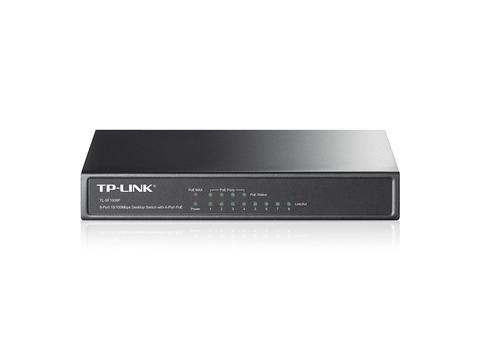 TP-Link 8-Port 10/100Mbps Desktop Switch with 4-Port PoE [TL-SF1008P]