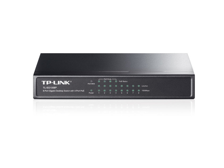 TP-Link TL-SG1008P 8-Port Gigabit Desktop Switch [TL-SG1008P]