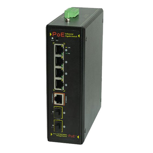 Tycon Power 4XPOE+, 2XSFP Gigabit PoE Switch [TP-SW4G-2SFP]