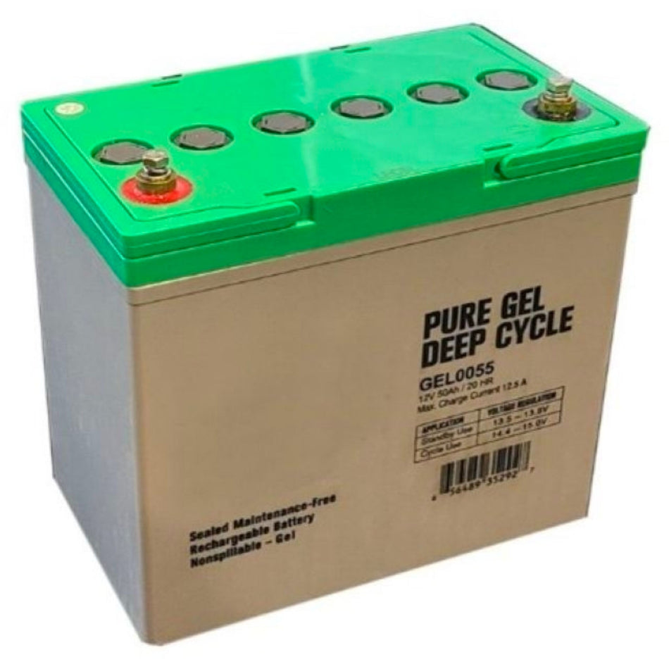 Tycon Systems 12V 52AH Non-Spillable Sealed Lead Acid GEL Battery [TPBAT12-50]