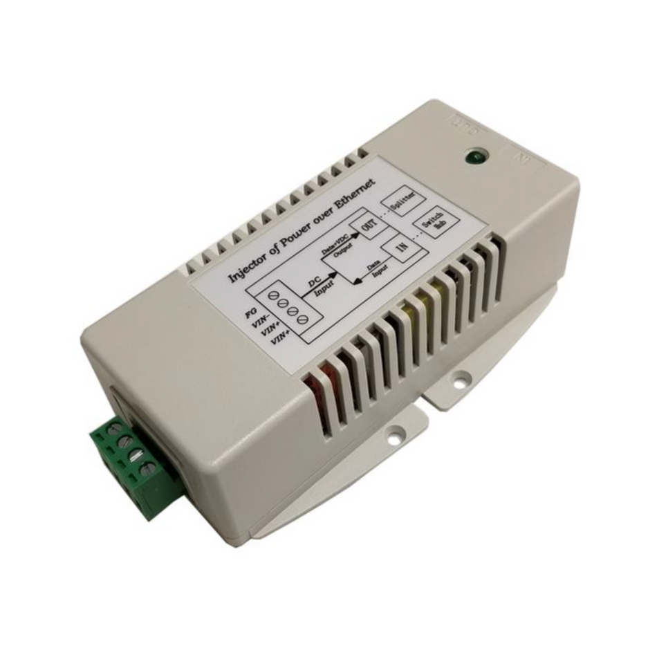 Tycon Systems 18-36VDC In 56V Out 50W Gigabit High Power DC to DC Converter and PoE Inserter [TP-DCDC-2448G-HP]