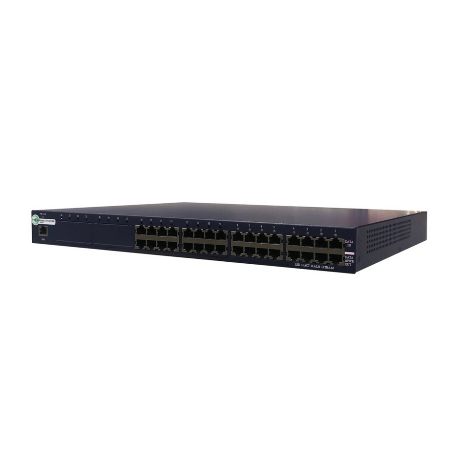 Tycon Systems 16 Port 802.3af/Passive Gigabit PoE Midspan [TP-MS316]