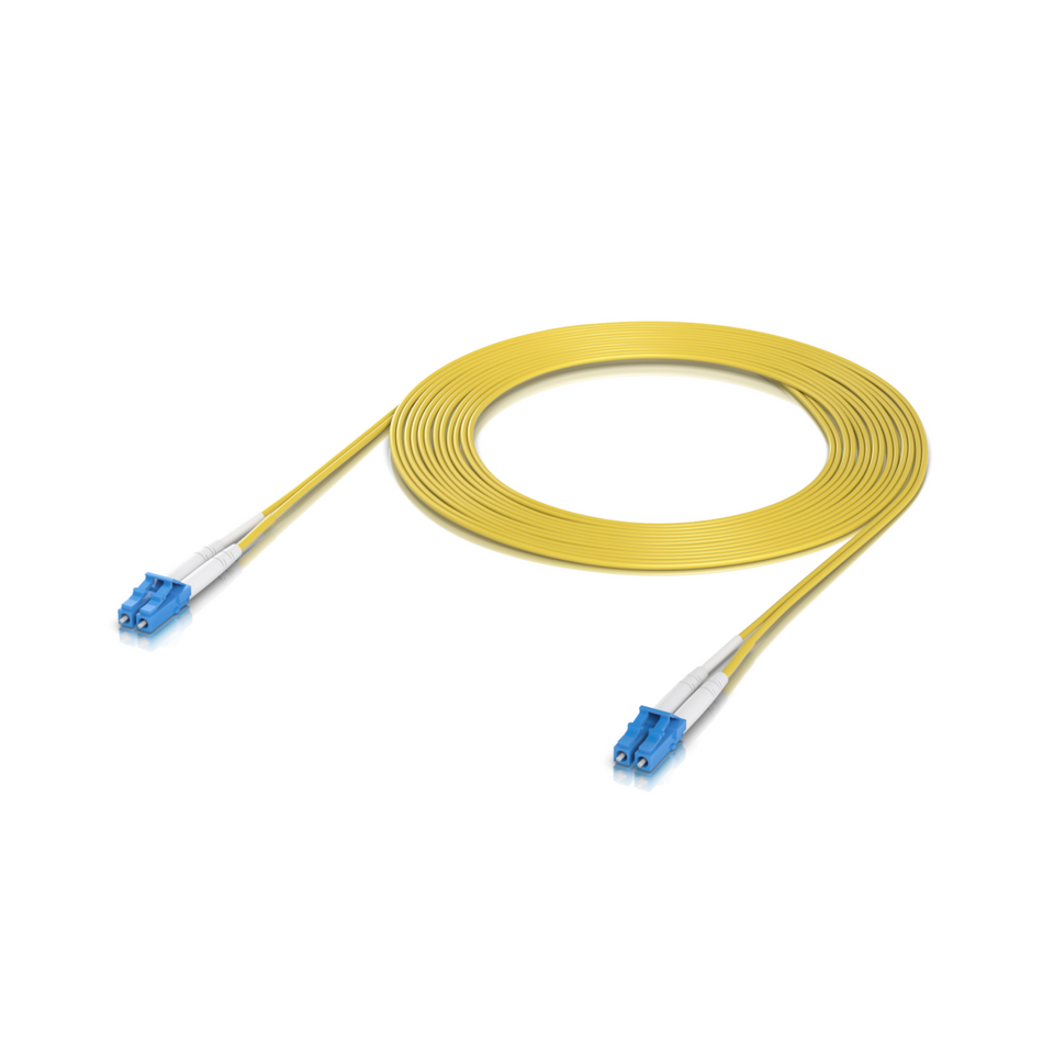 Ubiquiti OS2 Duplex LC UPC Fiber Patch Cable, 3M (50- Pack) [UACC-OFC-S2-LULU-3M-50]