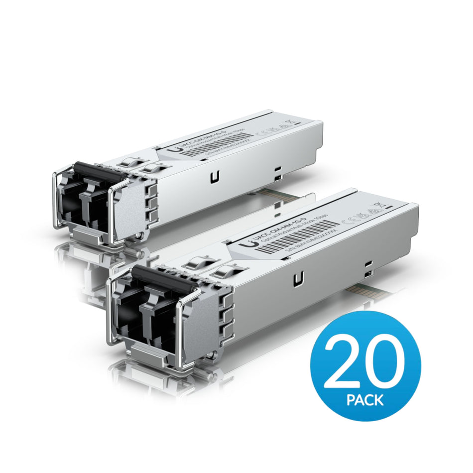 Ubiquiti 1G Multi-Mode Optical Module (20-Pack) [UACC-OM-MM-1G-D-20]