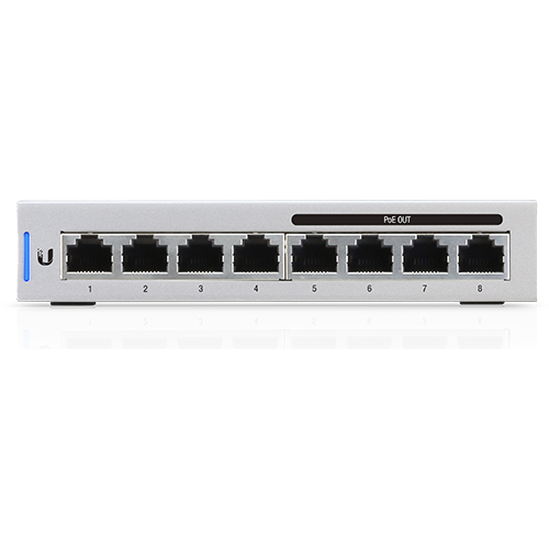 Ubiquiti UniFi Switch, 8-Port, 60W, 5-Pack, Power Supply Included [US-8-60W-5] **Open Box**