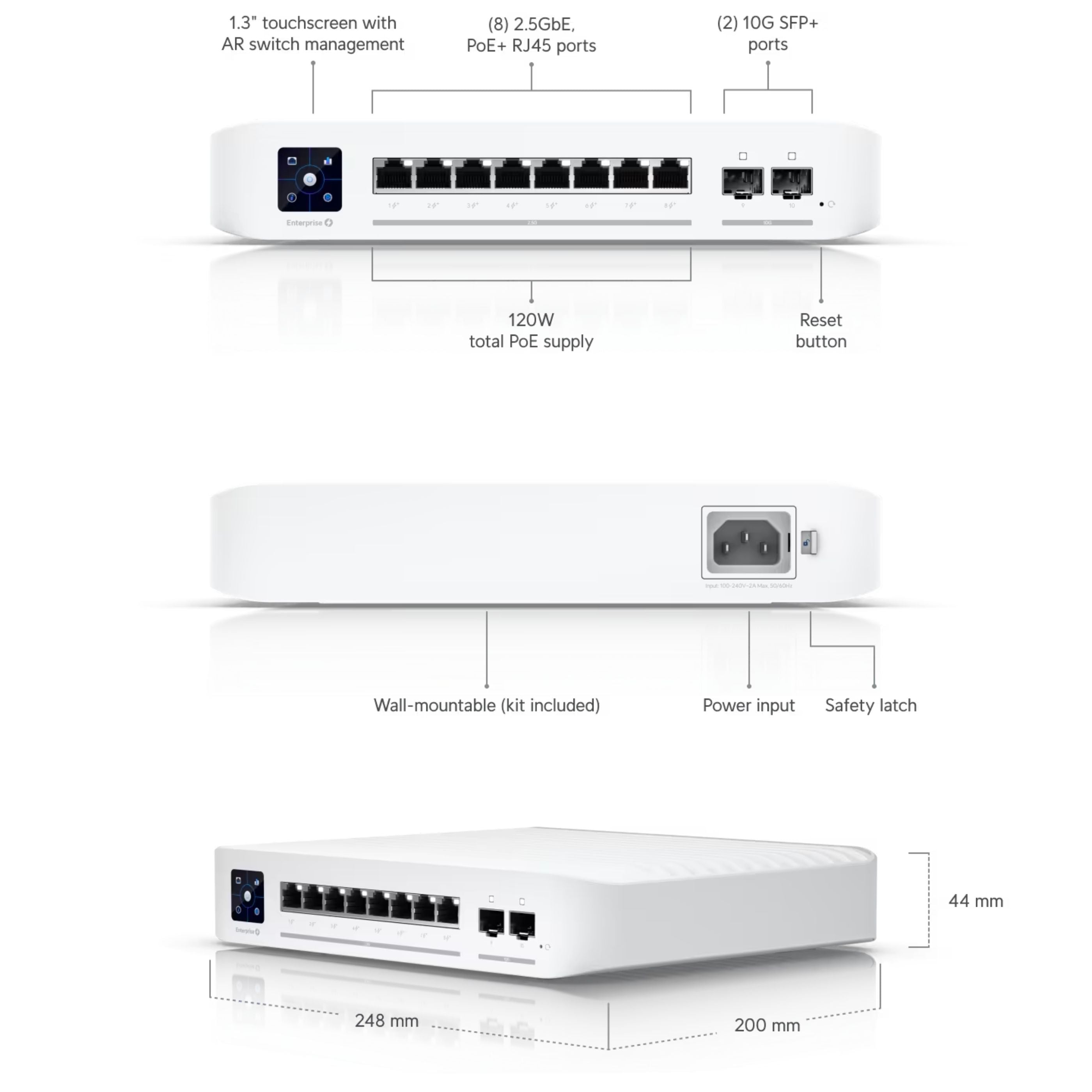 Ubiquiti UniFi Enterprise 8-Port Layer 3 Switch [USW