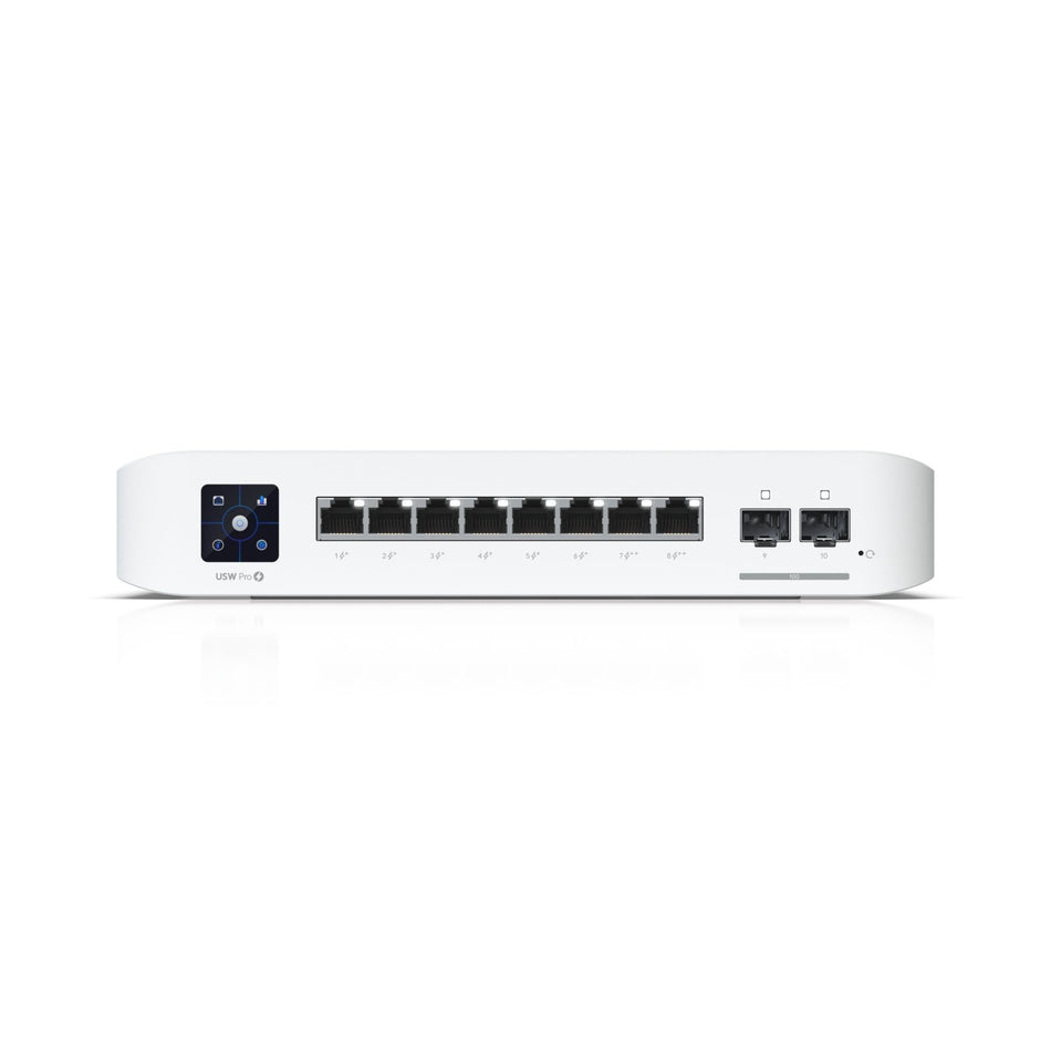 Ubiquiti UniFi Pro 8 PoE Switch, 120W [USW-Pro-8-PoE]