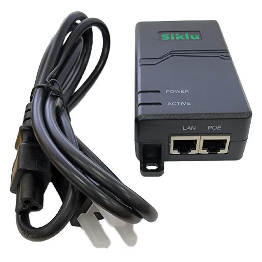 Siklu PoE Injector 60W, 10Gbps AC [AX-IN-10G-60W-AC-PoE-US]