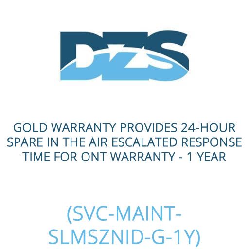 DZS GOLD Warranty Provides 24HR Spare in the Air Escalated Response Time for ONTs - 1 Year