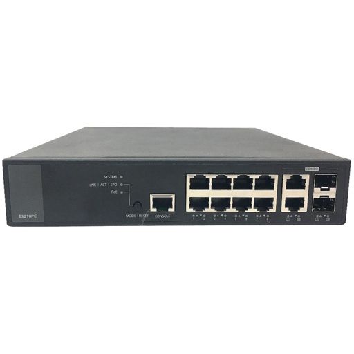 DZS E3210PC 802.3at/af 8x GE PoE - 2x 1/10GE L2/L3 PoE Switch