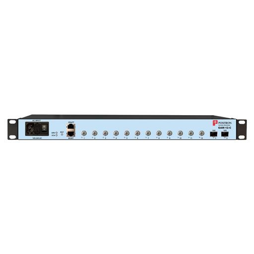 Positron G.hn Access Multiplexer GAM with 12x Coax Ports 2x 10Gbps SFP+ Ports [GAM-12-C]