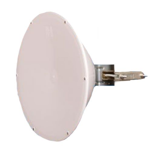 Jirous JRC-24DD 1FT 24dBi 4.9 - 6.4GHz High Performance Dual Polarity (N-Female) Dish Antenna with Radome 2-Pack