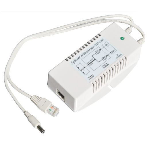 Tycon Power 52W 24VDC to 24VAC Gigabit Active PoE Splitter