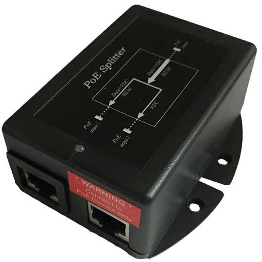 Tycon Power Gigabit Splitter 48VDC 802.3af/at Input, 802.3af / 48V Passive PoE Output 32W