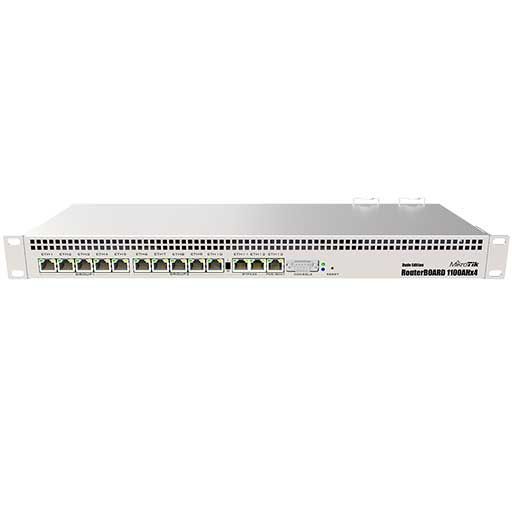 MikroTik RB1100Dx4 / RB1100AHx4 13-Port Gigabit Router Dude Edition [RB1100Dx4 Dude Edition]