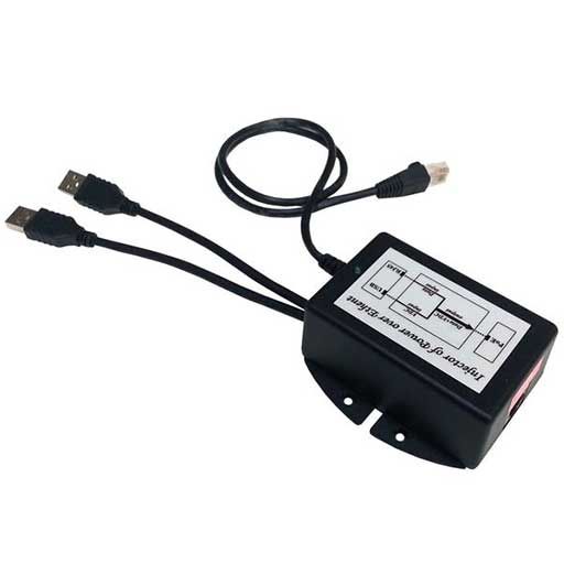 Tycon Power USB Powered 48V Passive POE Inserter, 48VDC 12W POE, Two USB power inputs