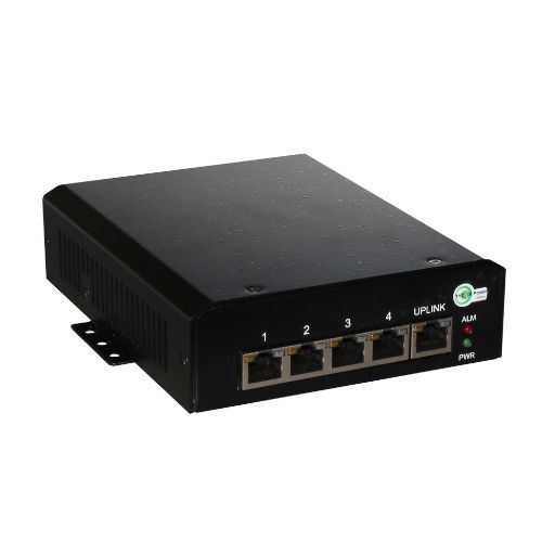 Tycon Power 5 Port 10/100/1000 802.3bt 53-57VDC in 802.3bt 90W out High-Power PoE Gigabit Switch