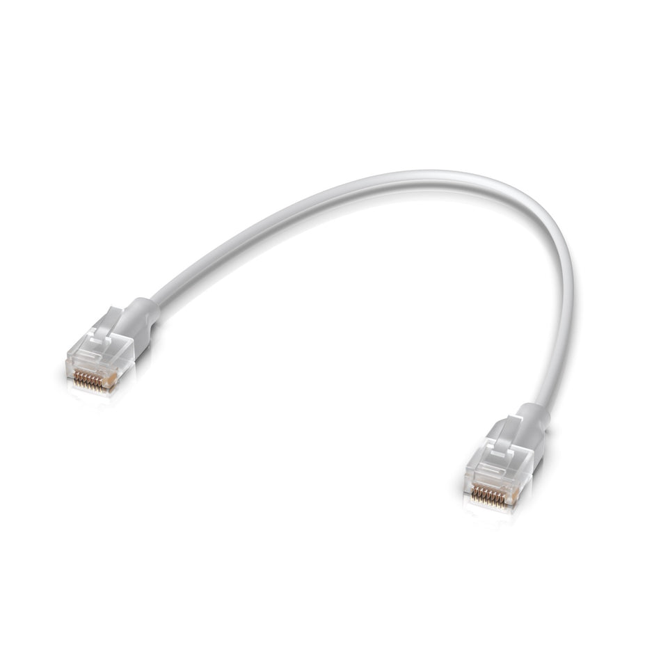 Ubiquiti UniFi Etherlighting Patch Cable, White, 0.3m [UACC-Cable-Patch-EL-0.3M-W]